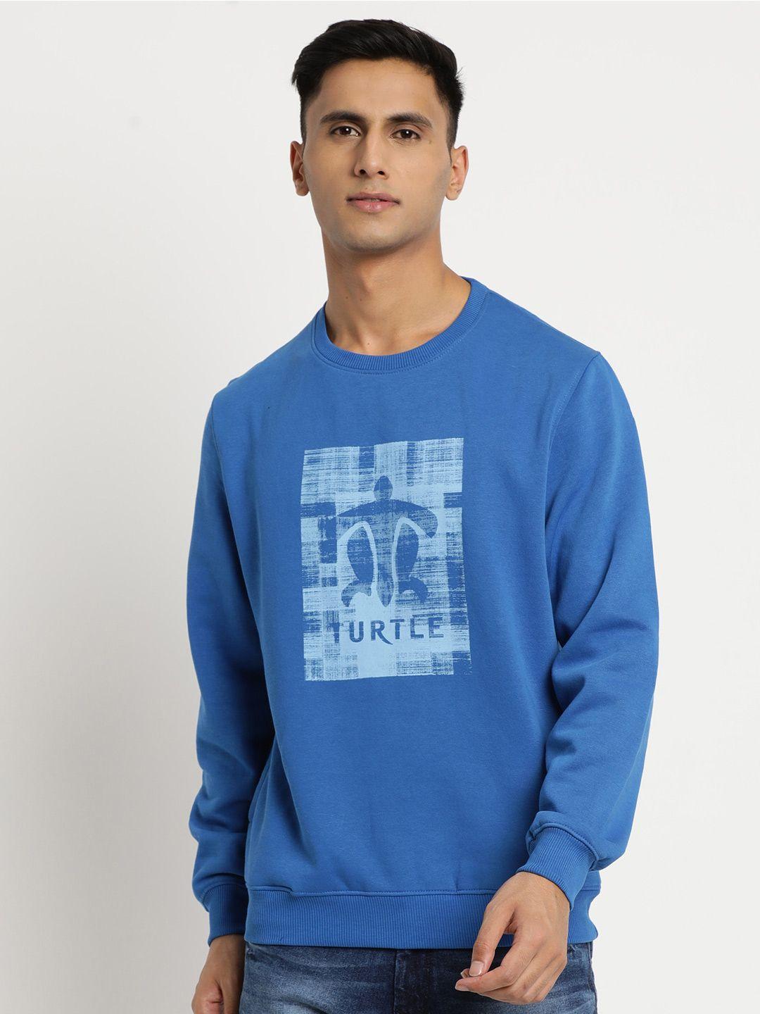 turtle men graphic printed pullover sweatshirt