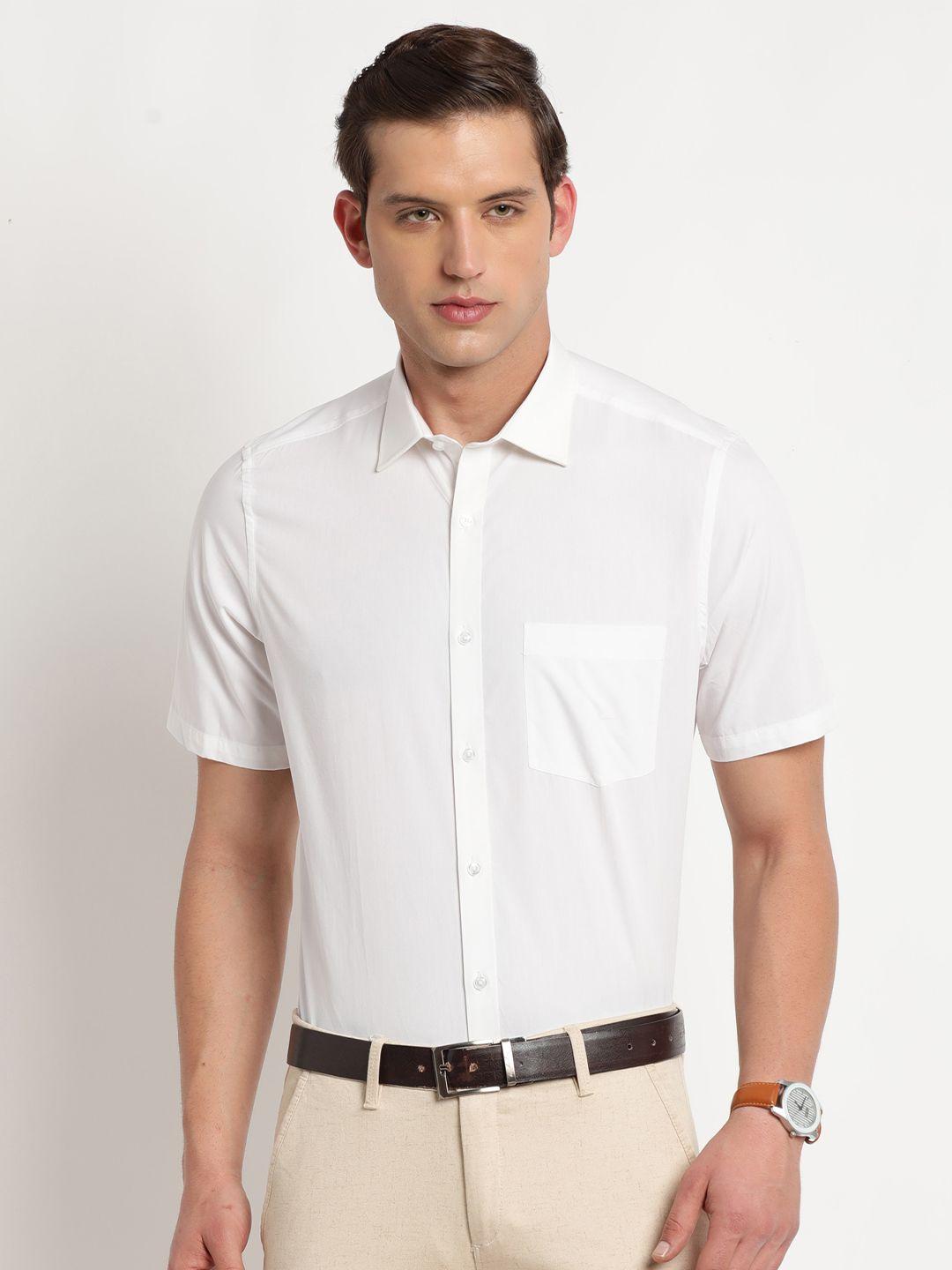 turtle modern regular fit cutaway collar cotton formal shirt
