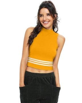 turtle-neck tang top