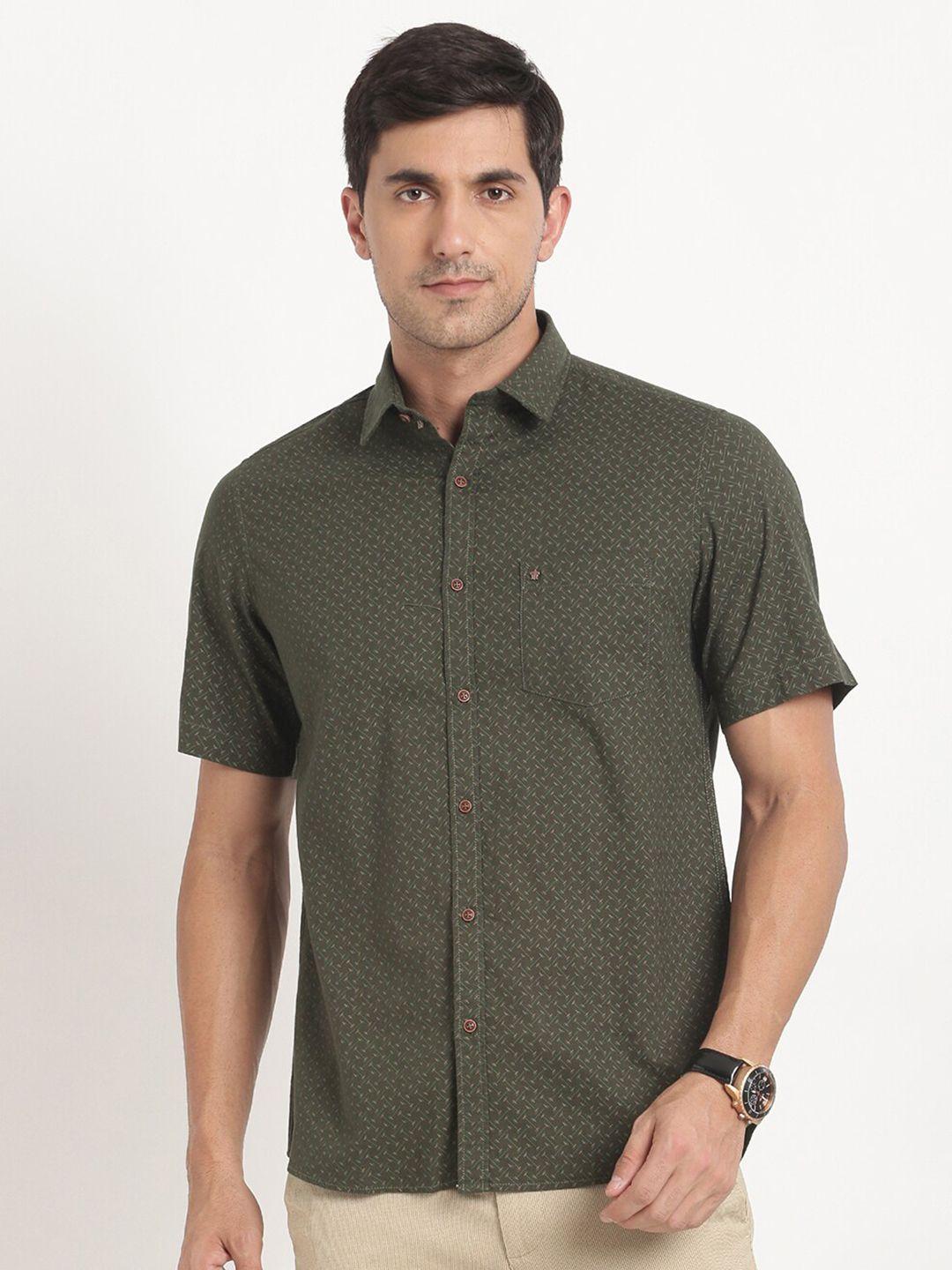 turtle relaxed slim fit cotton casual shirt