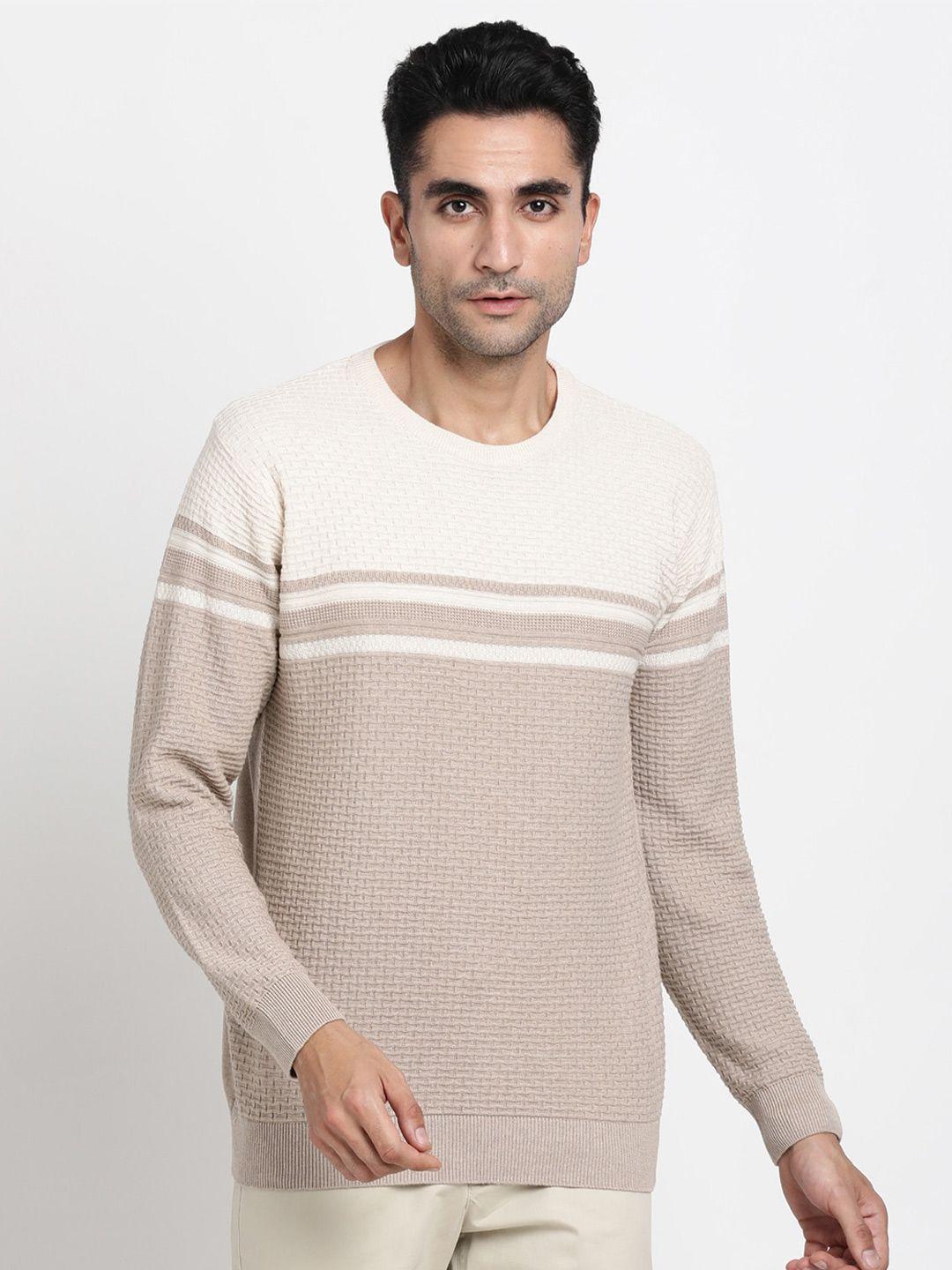 turtle striped slim fit cotton casual pullover