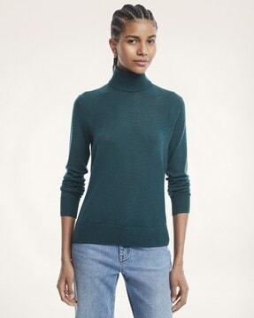 turtleneck slim fit pullover