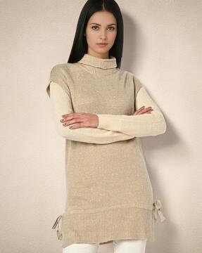 turtleneck sweater dress