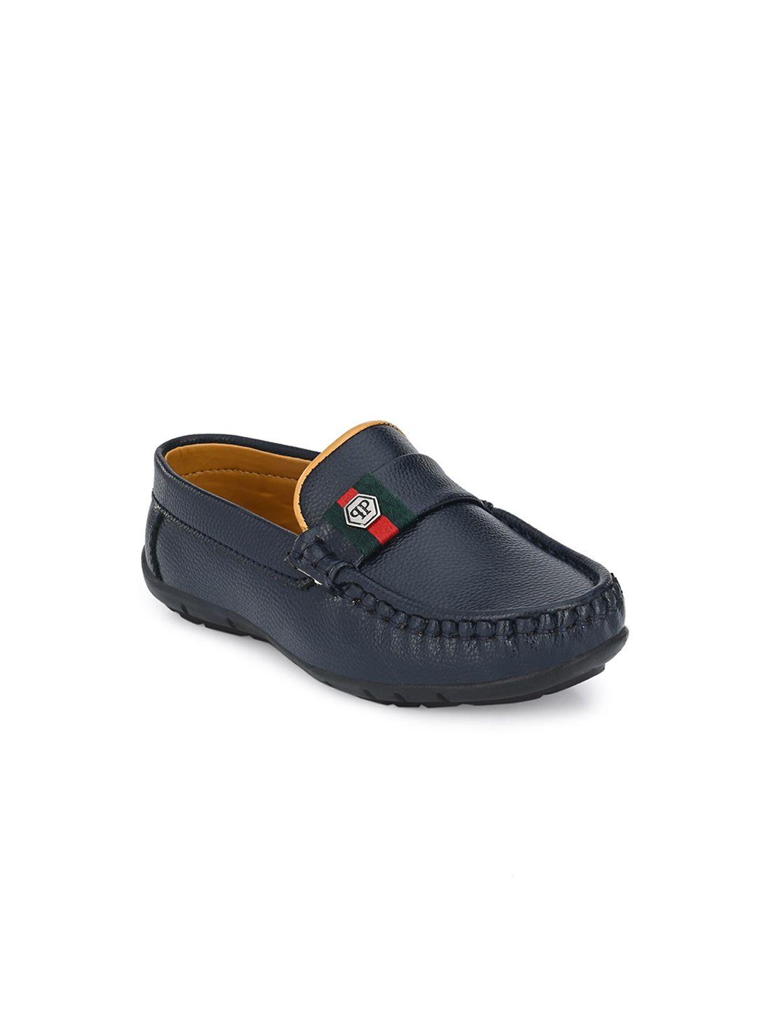 tuskey boys navy blue loafers