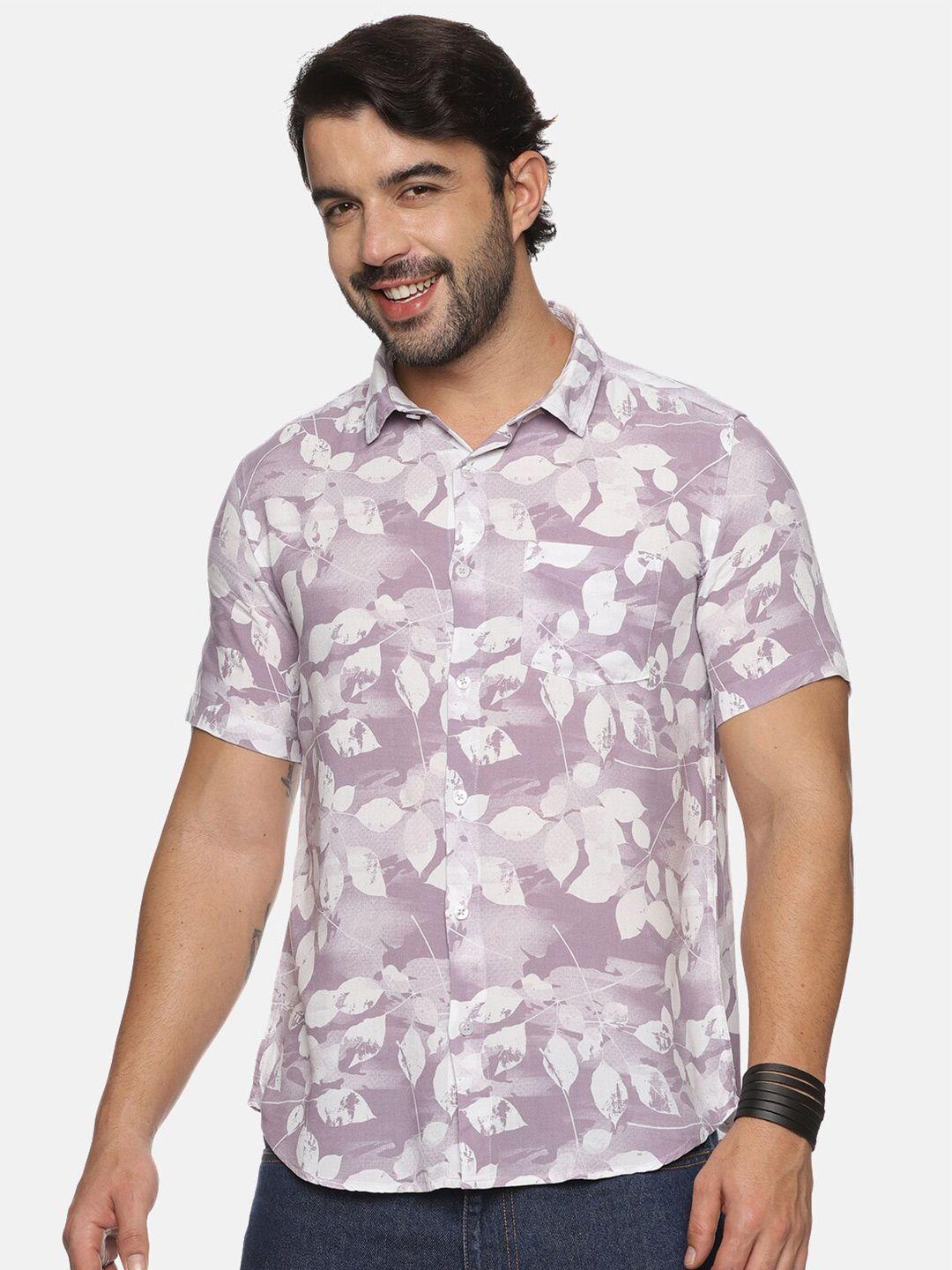 tusok men smart opaque printed casual shirt
