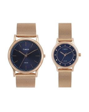 tw00zp002 pack of 2 men round analogue watches