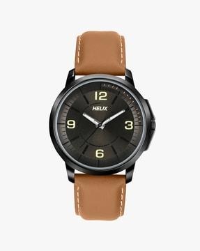 tw027hg15 analogue watch with leather strap