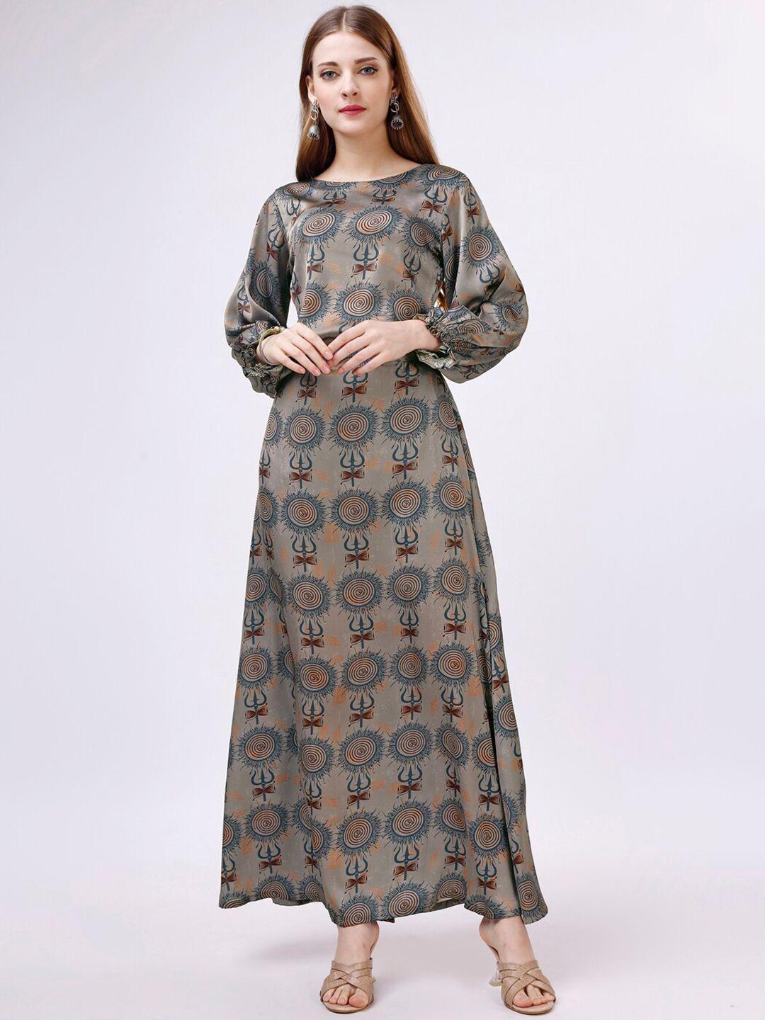 twam sundara ethnic motifs printed tunic with skirt co-ords
