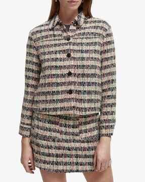 tweed fabric jacket