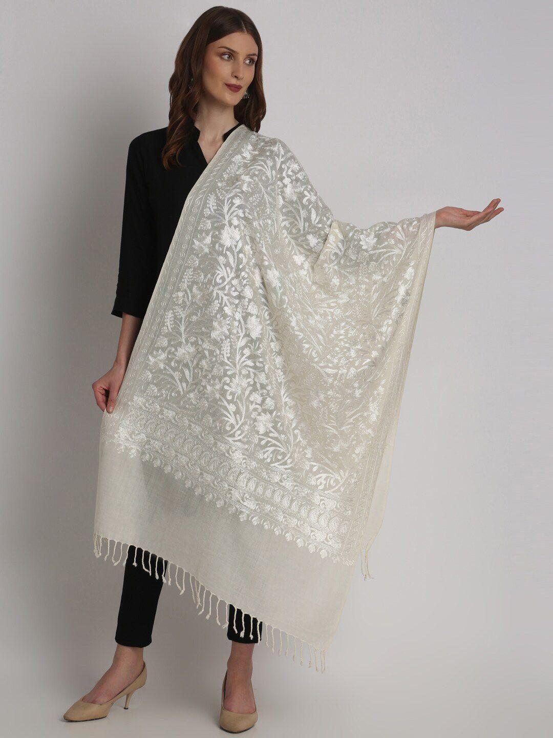 tweedle embroidered shawl