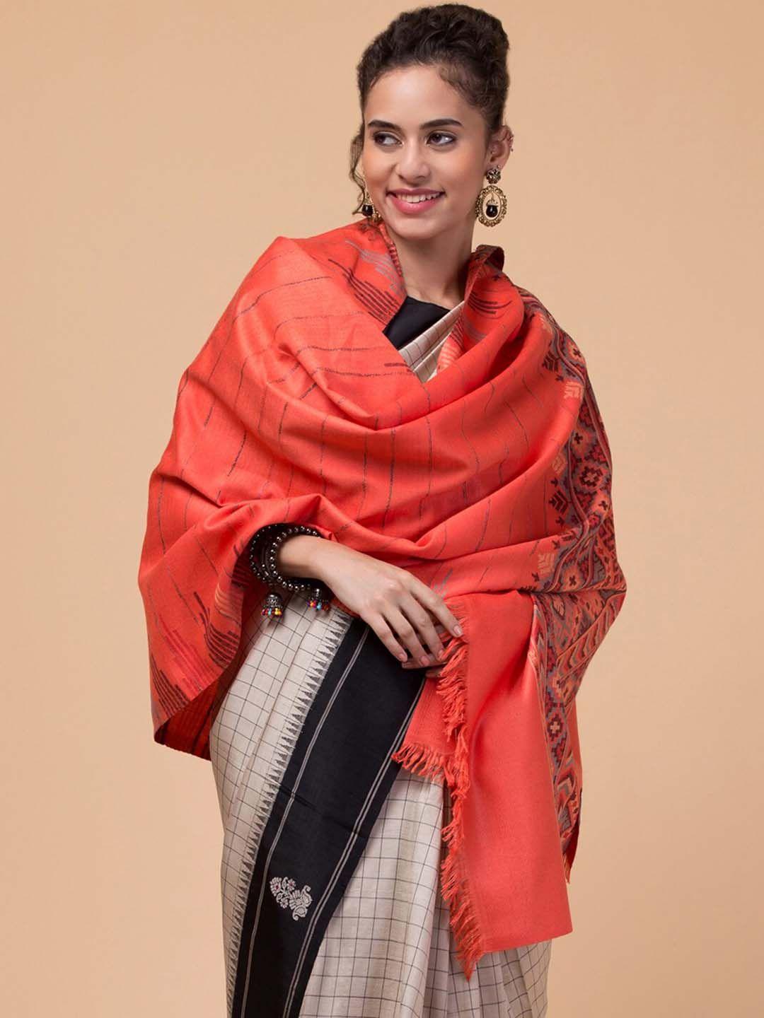 tweedle women printed woven-design  shawl