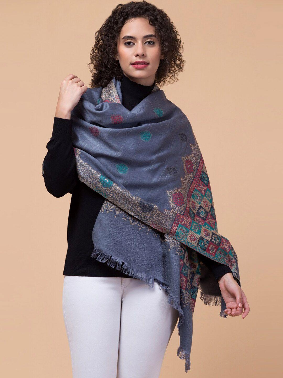 tweedle women woven-design shawl