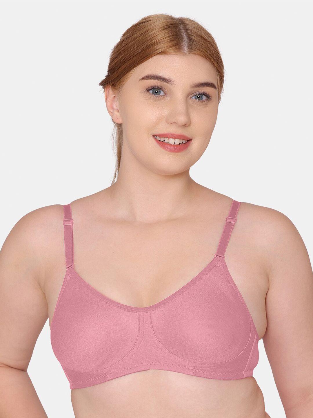 tweens full coverage non-padded seamless cotton t-shirt bra