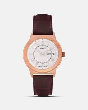 tweg18007 analogue watch with leather strap