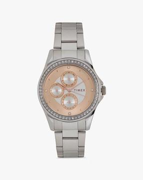 twel13000 chronograph watch with steel strap