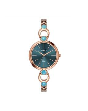 twel18106 women analogue wrist watch with metal strap