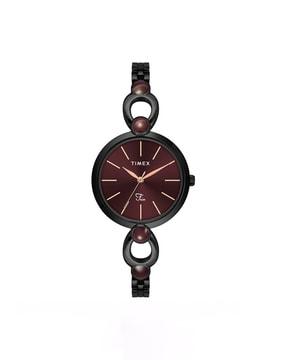 twel18107 women analogue wrist watch with metal strap