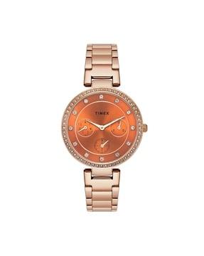 twel18701 women analogue watch with metallic strap