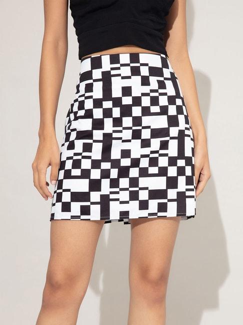twenty dresses black & white printed skirt