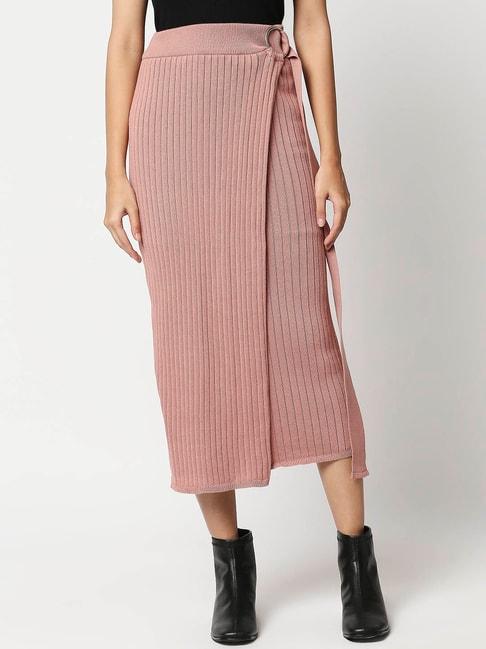 twenty dresses dusty pink striped all wrapped in style skirt