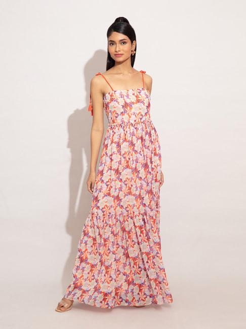 twenty dresses multicolor printed maxi dress