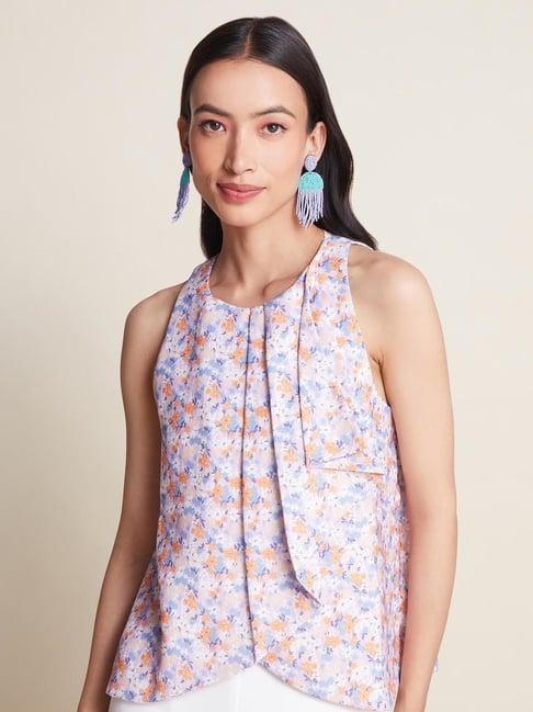 twenty dresses multicolored floral print top