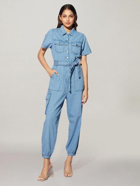 twenty dresses blue jumpsuit