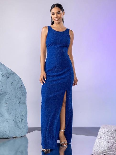 twenty dresses blue maxi dress
