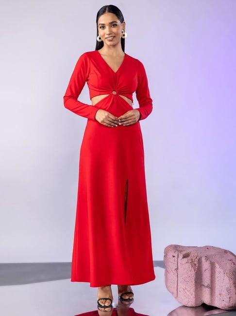 twenty dresses red maxi dress