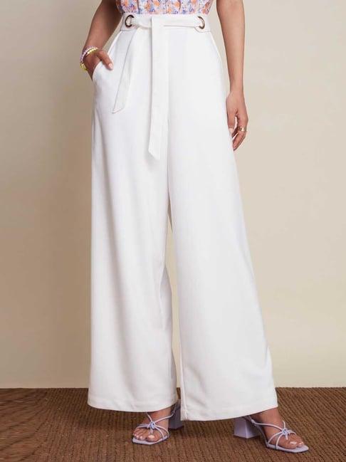 twenty dresses white high rise pants