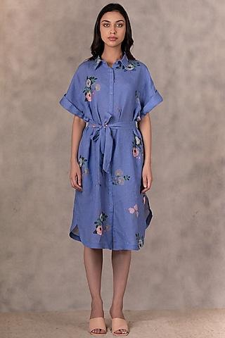 twilight printed shirt dress