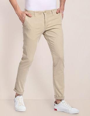 twill dyed trousers