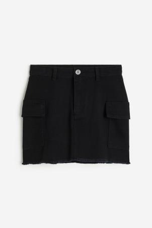 twill cargo skirt