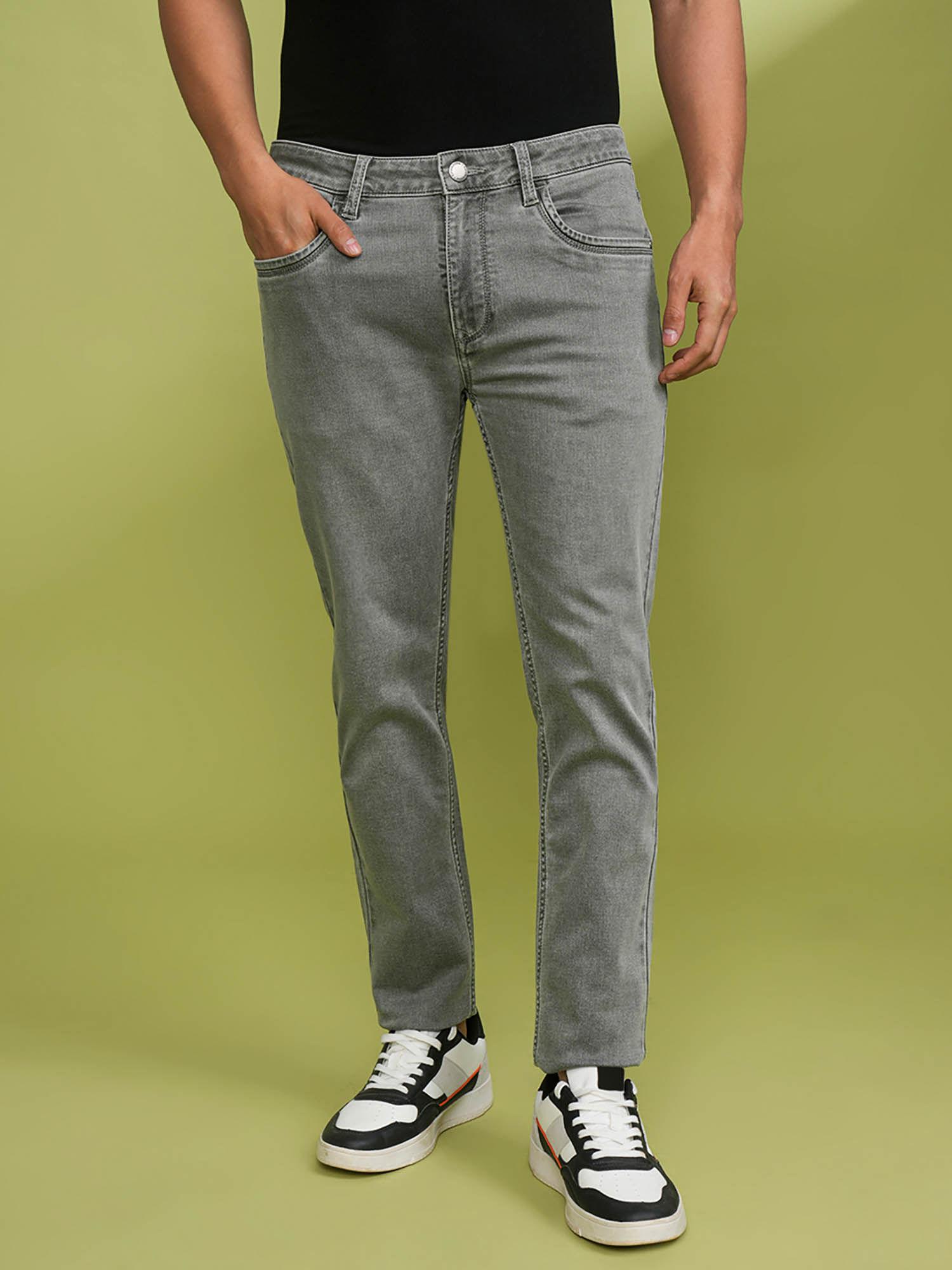 twill grey tinted premium jeans