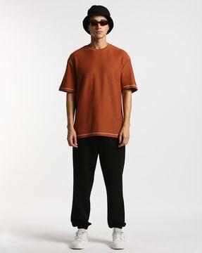 twill structure oversized t-shirt