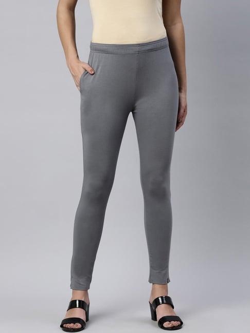 twin birds grey cotton leggings