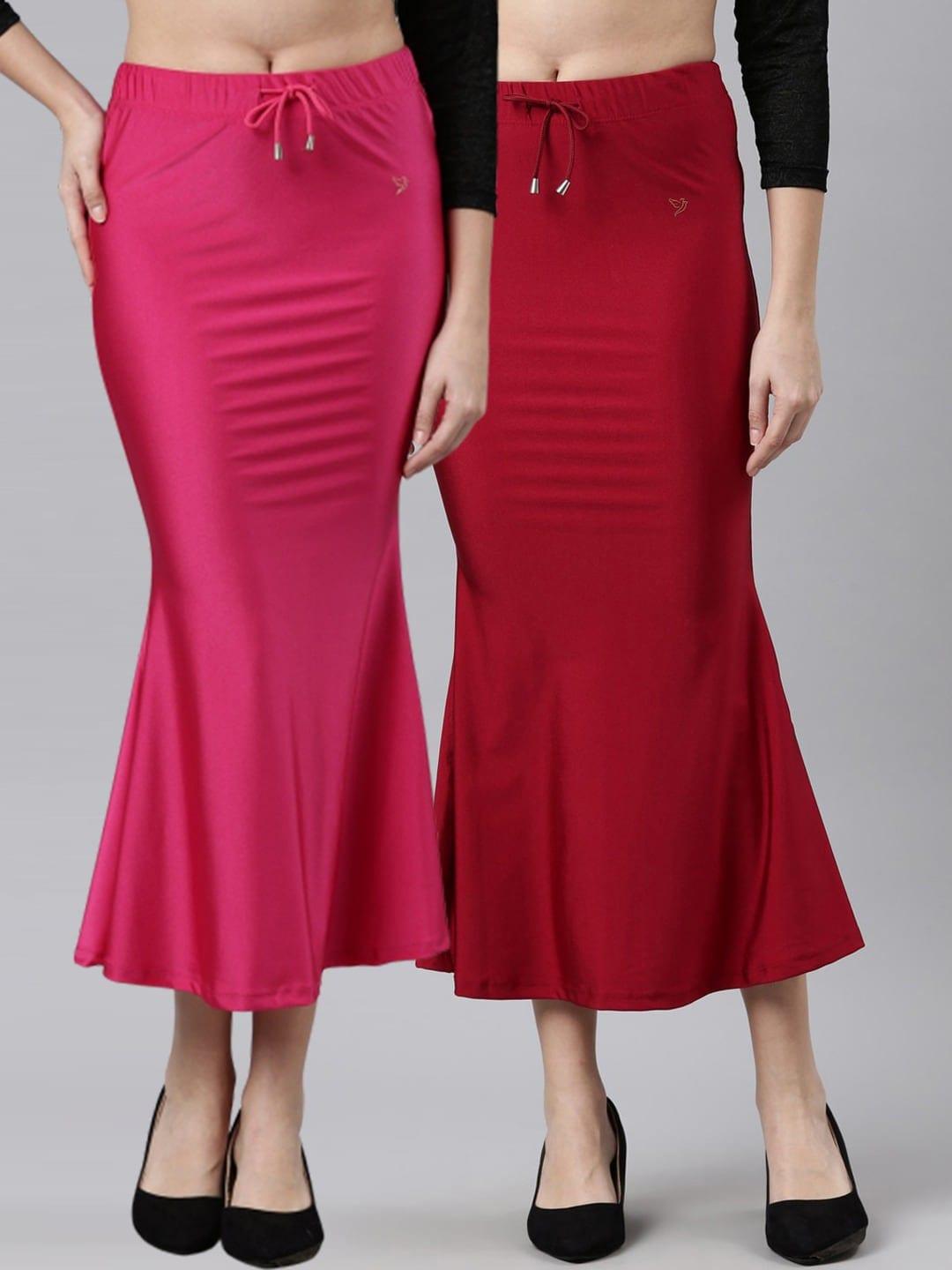 twin birds pack of 2 mid-rise mermaid-fit saree shapewear
