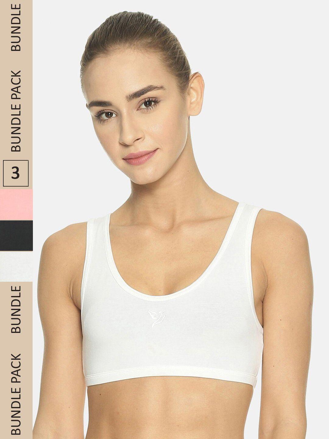 twin birds pack of 3 non padded workout bra