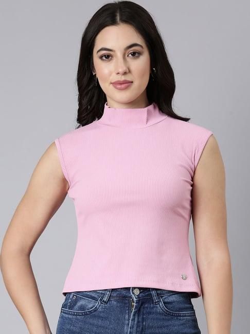 twin birds pink top