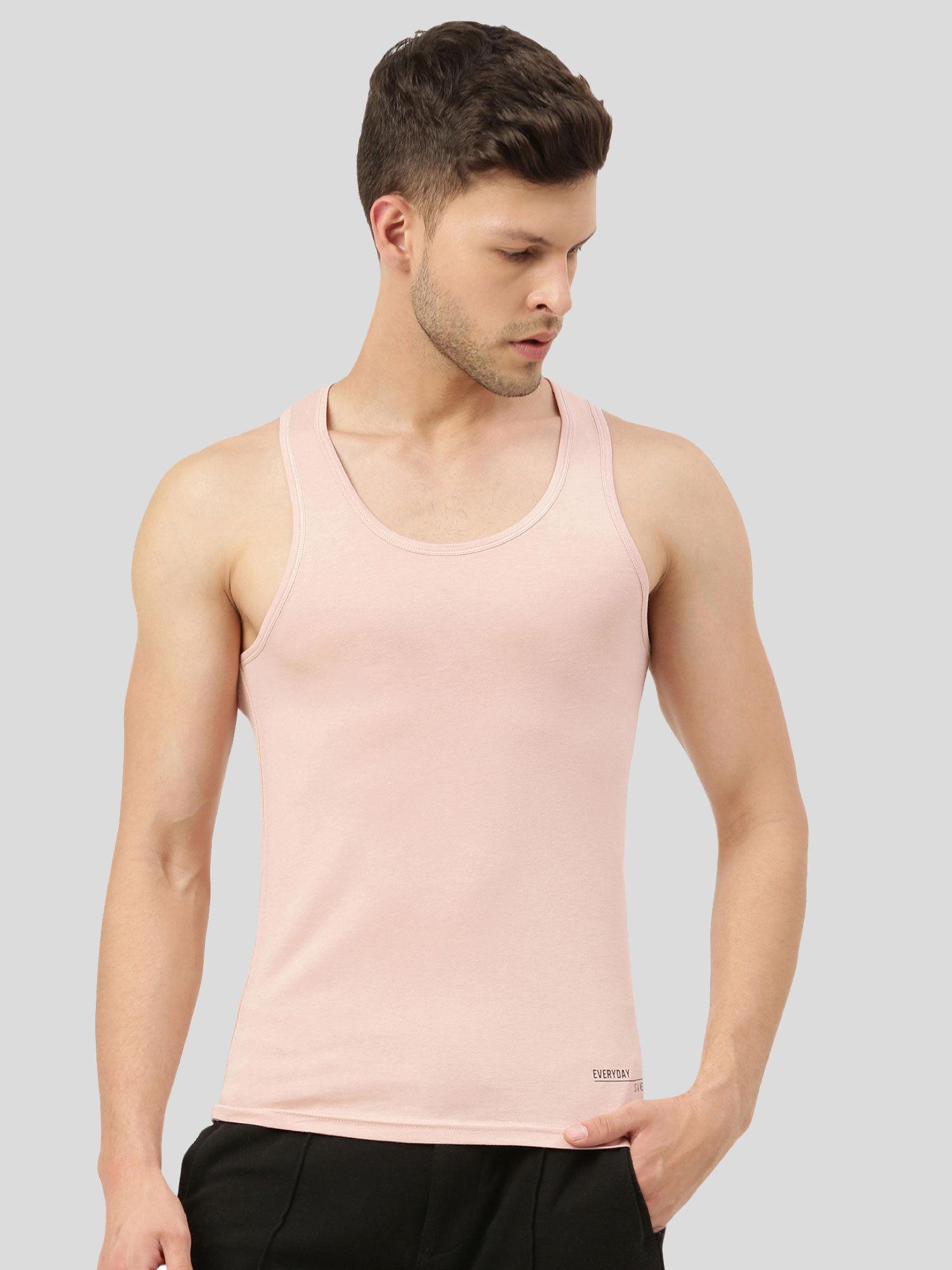 twin skin bamboo comfort vest - peach