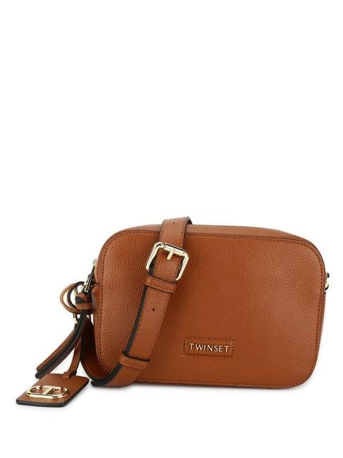 twinset brown small shoulder bag