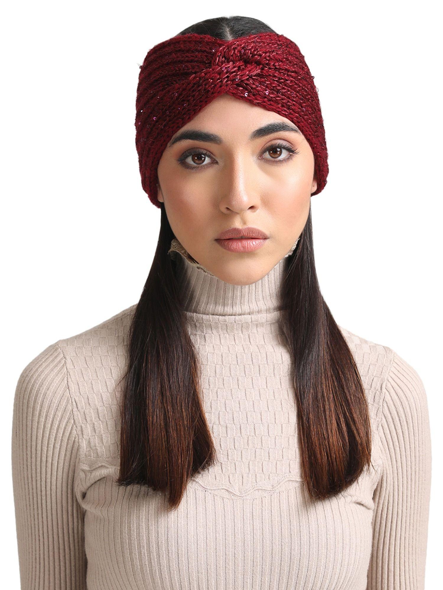 twisted knitted beanie