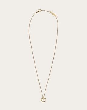 twisted gancini gold pendant necklace