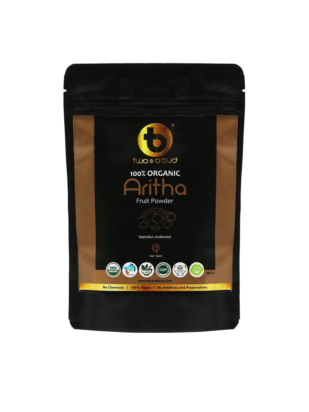 two & a bud 100% organic aritha fruit powder - 200 g