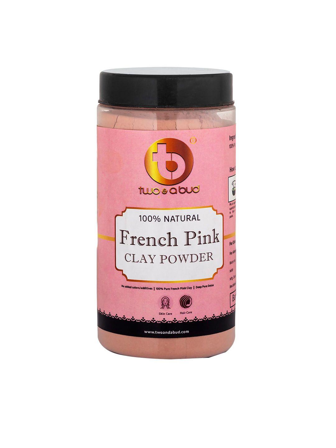 two & a bud french pink 100% natural clay powder - 250 g