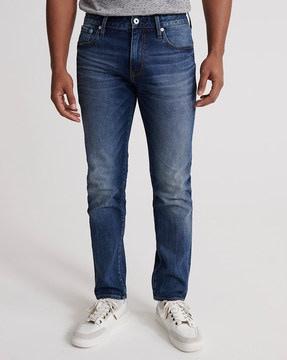 tyler heavy-wash slim fit jeans