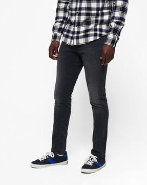 tyler lightly washed slim fit distressed jeans