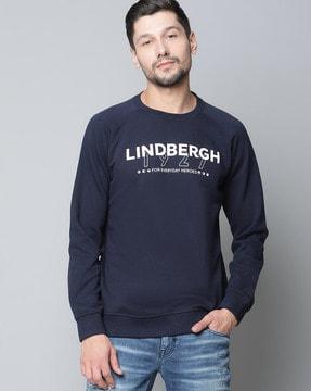typographic crew-neck  sweatshirt