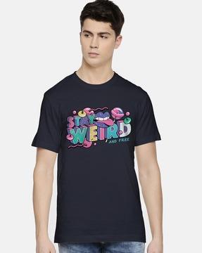 typographic crew-neck t-shirt