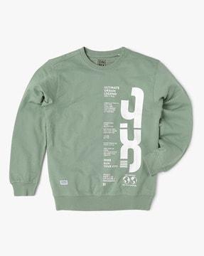 typographic cotton sweatshirt